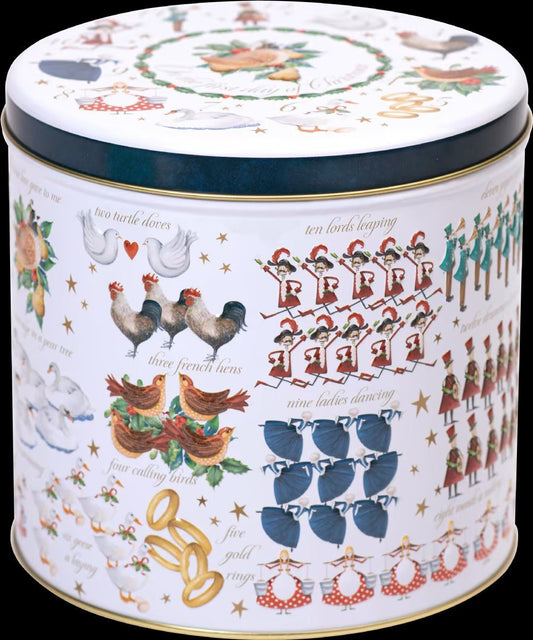 Farmhouse - 12 Days Of Christmas Barrel Tin (6x450g)