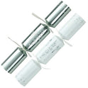 11" Standard Silver & White Geo Cracker