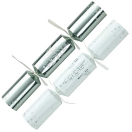 11" Standard Silver & White Geo Cracker