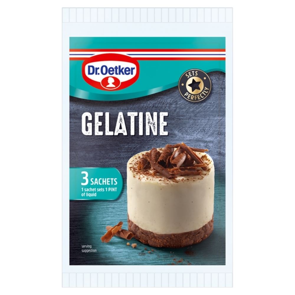 DR. OETKER Gelatine - 3 Sachets 36g - 1 Case