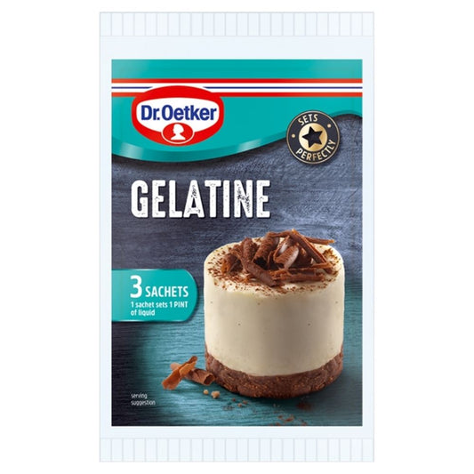 DR. OETKER Gelatine - 3 Sachets 36g - 1 Case