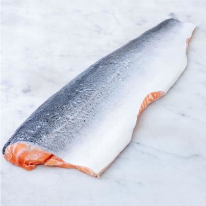 Fresh Salmon Side 1.25- 1.65Kg -Scaled and Boned Vac Pack