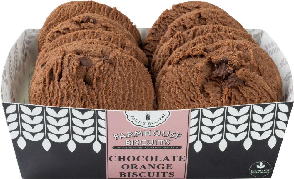 FARMHOUSE BISCUITS Chocolate Orange Biscuits 200g - 1 Case