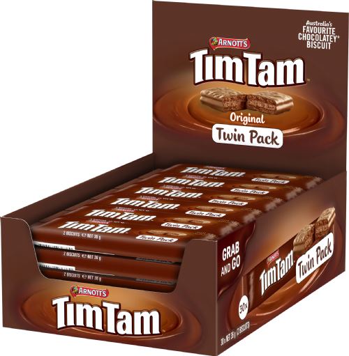 ARNOTT'S Tim Tam Original Biscuits - Twin Pack 36g