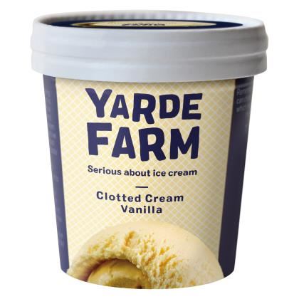 Yarde Farm Clotted Cream Vanilla  Ice Cream Mini Tubs