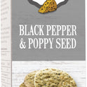 GRANDMA WILD'S Oaty Biscuits for Cheese - Black Pepper & Poppy Seeds 130g - 1 Case