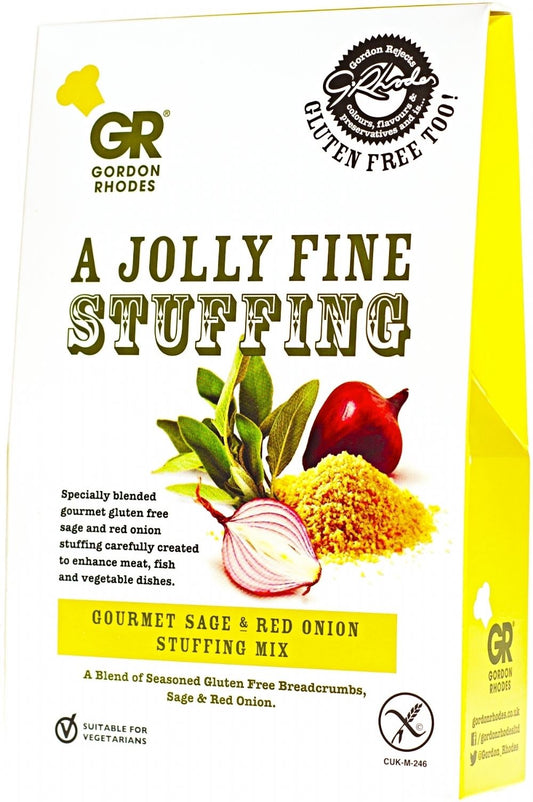 GORDON RHODES Gluten Free Gourmet Sage & Red Onion Stuffing Mix 125g - 1 Case