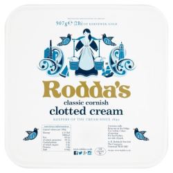 Red Tractor Rodda's Cornish Clotted Cream (Case of 4)