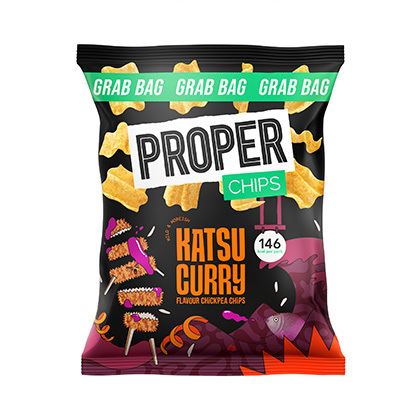 Properchips Katsu Curry Chickpea Lentil Chips (Case of 30)