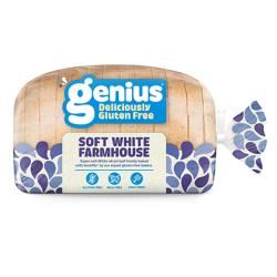 Genius Gluten Free Sliced Soft White Farmhouse Loaves