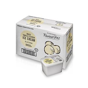 Everyday Favourites White Vanilla Flavour Scooping Ice Cream