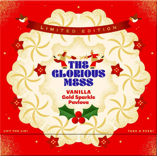 THE GLORIOUS MESS Vanilla Gold Sparkle Pavlova