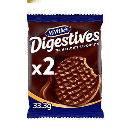 McVitie's Milk Chocolate Digestive Biscuits To Go Snack Pack 33.3g