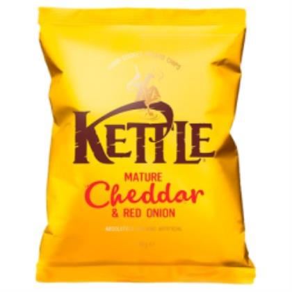 Kettle Mature Cheddar & Red Onion Crisps