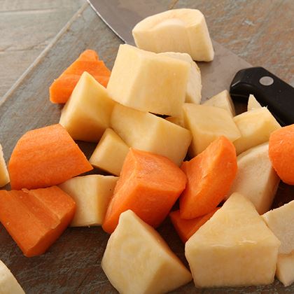 (48 Hour) Pre-Order Prepared 15mm Diced Carrot/Swede/Parsnips