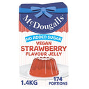 McDougalls No Added Sugar Vegan Strawberry Flavour Jelly (Case of 4)