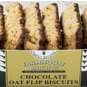 FARMHOUSE BISCUITS Dark Chocolate Oat Flip Biscuits 150g - 1 Case