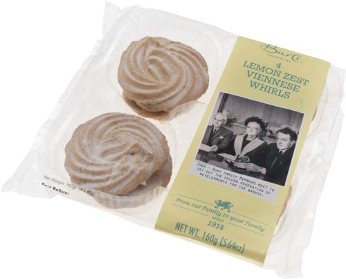 BURTS THE BAKERS 4 Lemon Zest Viennese Whirls 160g