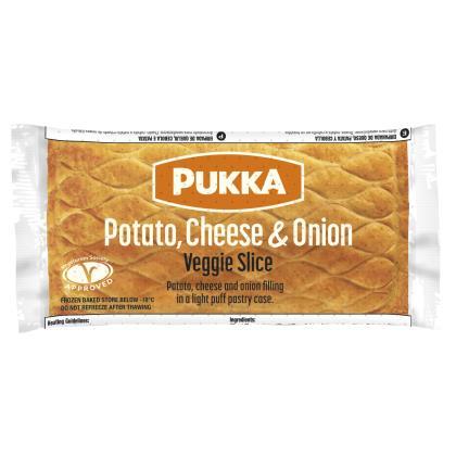 Individually Wrapped Frozen Baked Cheese & Onion Slice