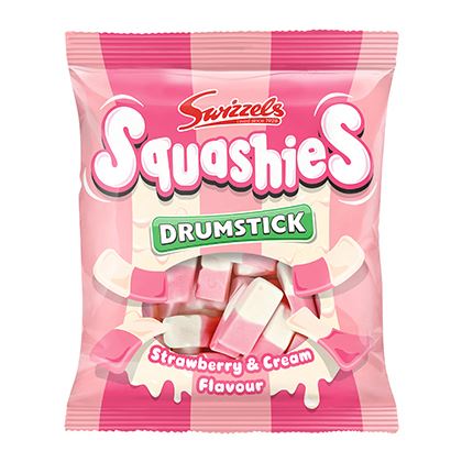Swizzels Squashies Strawberry & Cream Pch (Case of 12)
