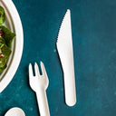 Paper Disposable White Knife (Case of 1)
