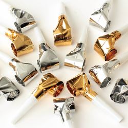 Silver Gold Foil Blowouts (Case of 4)