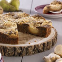 Vegan Ginger & Pear Crumble Cake