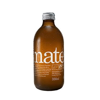 ChariTea Sparkling Mate Tea with Lemon & Orange - Organic & FairTrade (Case of 12)