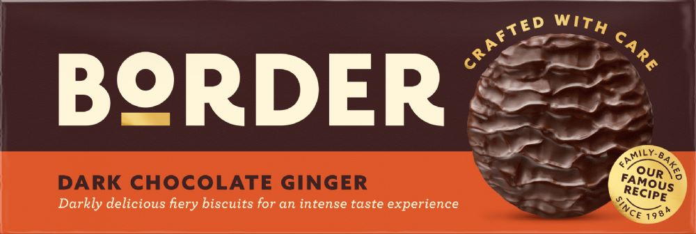 BORDER Dark Chocolate Ginger 150g - 1 Case
