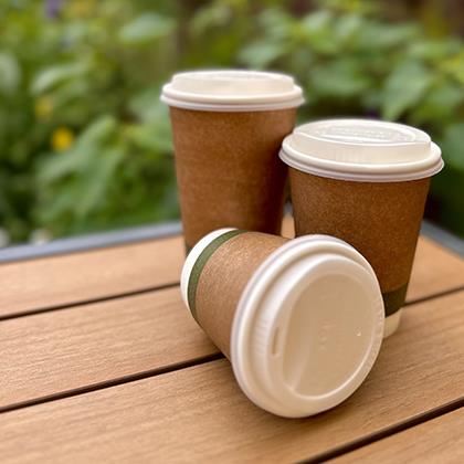 Hot Cup CPLA Lid Fits 12-16oz Cup