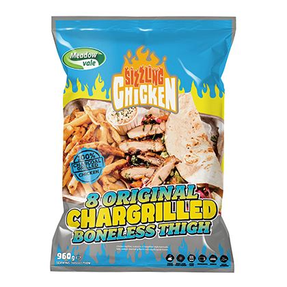 Original Chargrilled Chicken Boneless Thigh Halal (Case of 4)