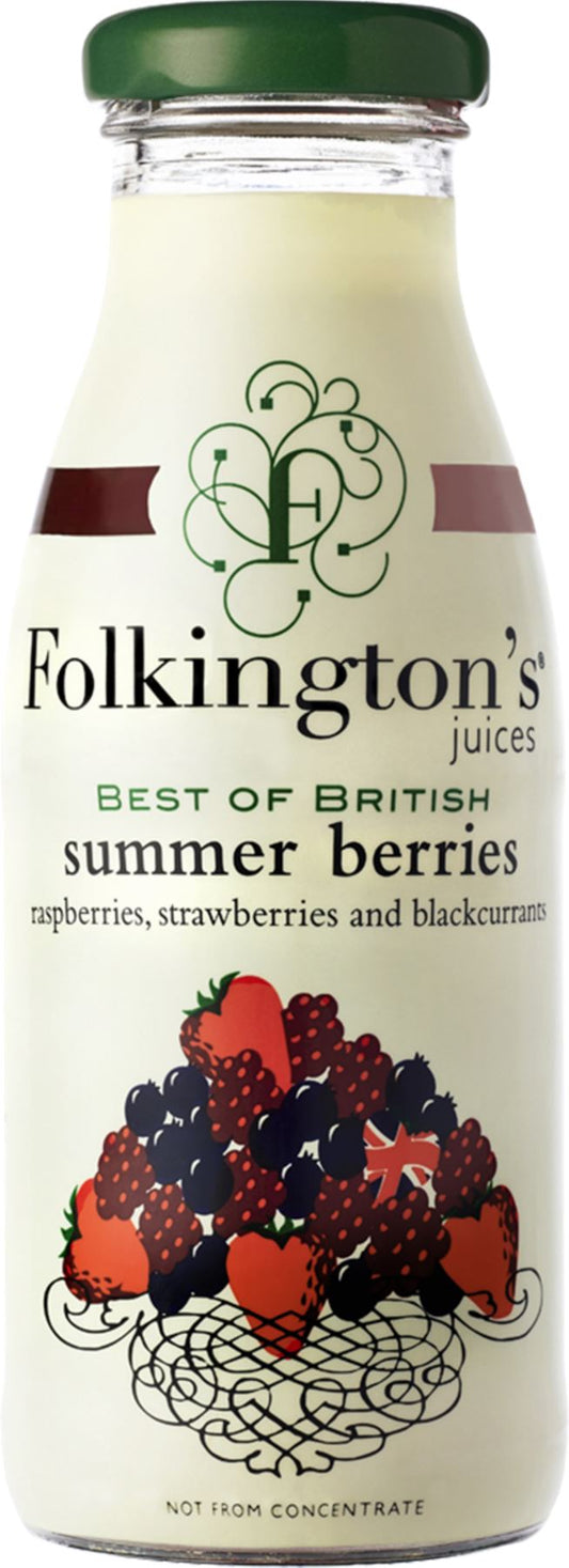 FOLKINGTON'S Summer Berries Juice 250ml - 1 Case