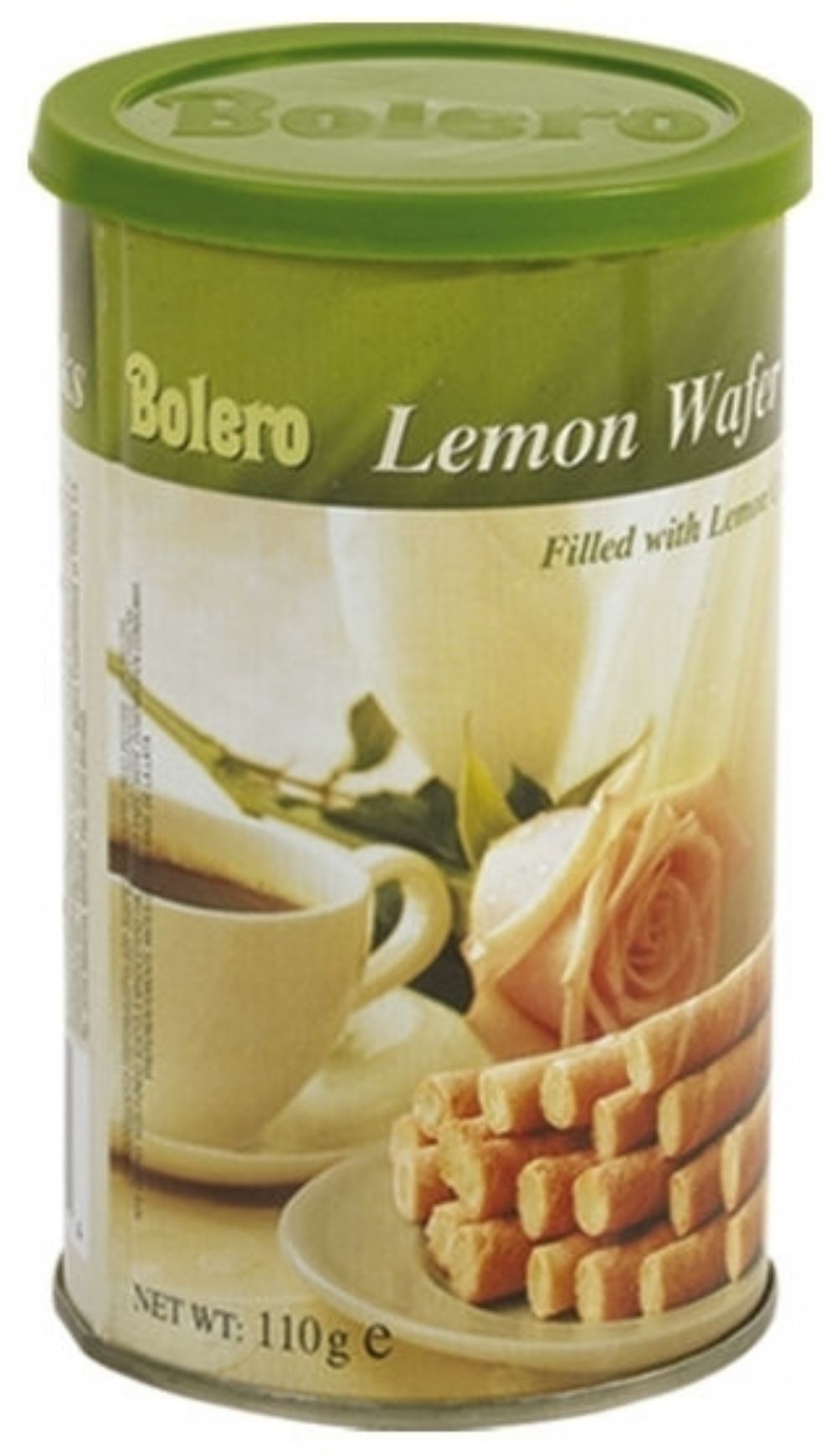 BOLERO Lemon Wafer Sticks 110g - 1 Case