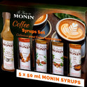 MONIN Coffee Syrups Set Gift Pack (5x5cl)