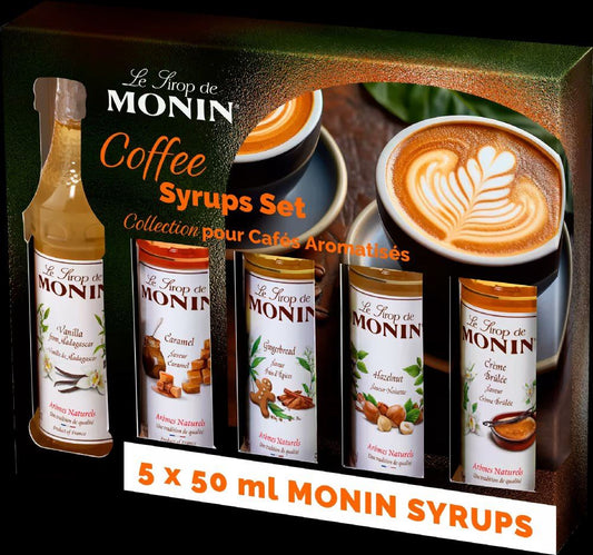 MONIN Coffee Syrups Set Gift Pack (5x5cl)