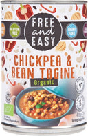 FREE AND EASY Organic Chickpea & Bean Tagine 400g (Case of 6)