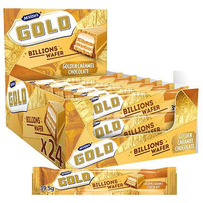 McVitie's Gold Billion Chocolate Wafer Bar 39.5g