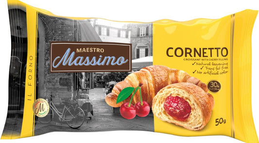 MAESTRO MASSIMO Cornetto Cherry Croissant - Single 50g - 1 Case