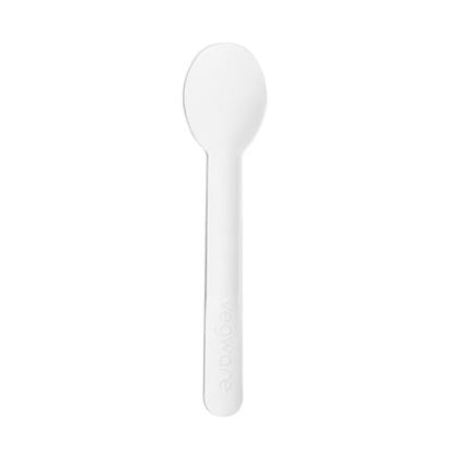 Paper Disposable White Teaspoon (Case of 1)