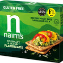 NAIRN'S Gluten Free Flatbreads - Rosemary & Sea Salt 150g - 1 Case
