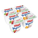 Yoginos Mixed Flavour Long Life Yoghurt Strawberry/Peach & Passionfruit