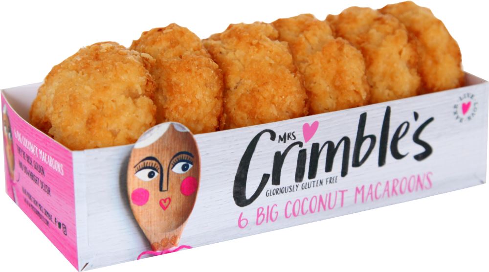 MRS CRIMBLE'S 6 Big Coconut Macaroons 180g - 1 Case