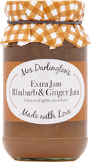 DARLINGTON'S Rhubarb & Ginger Jam 340g (Case of 6)