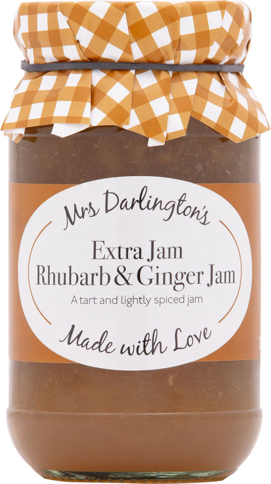 DARLINGTON'S Rhubarb & Ginger Jam 340g - 1 Case
