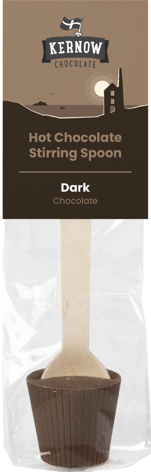 KERNOW CHOCOLATE Hot Chocolate Stirring Spoon - Dark 37g