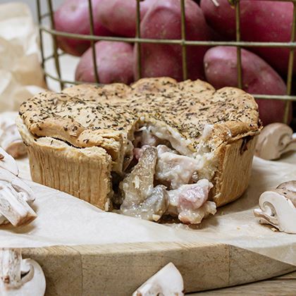 Phat Chicken Bacon and Mushroom Pie (Case of 12)