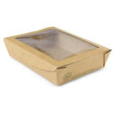 Kraft PLA Window Salad Box Large (Case of 1)