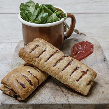 Phat Pasty Eat Better 6" Sausage roll Red Tractor (Case of 60)