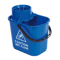 Mop Bucket & Wringer 15ltr - Blue