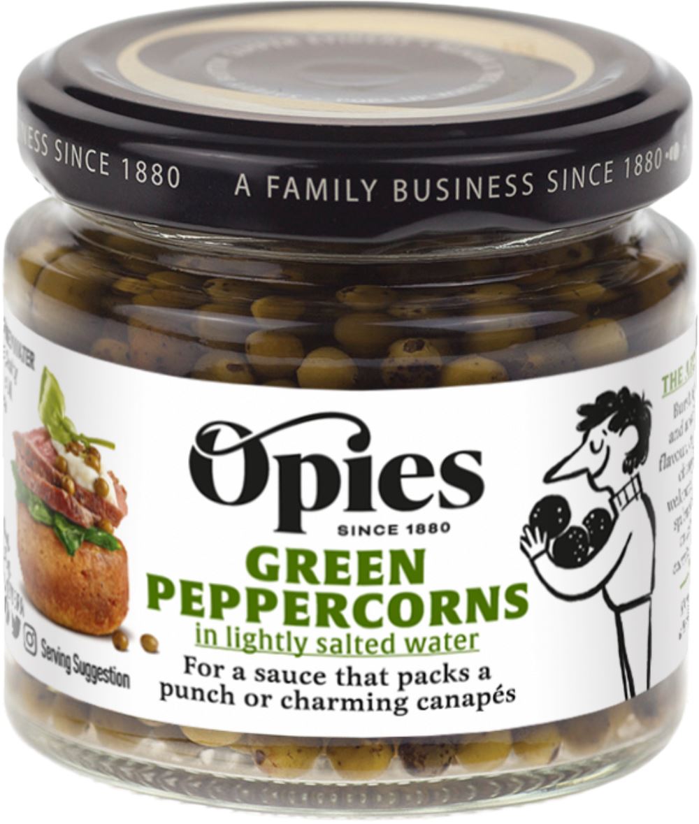 OPIES Green Peppercorns 115g - 1 Case